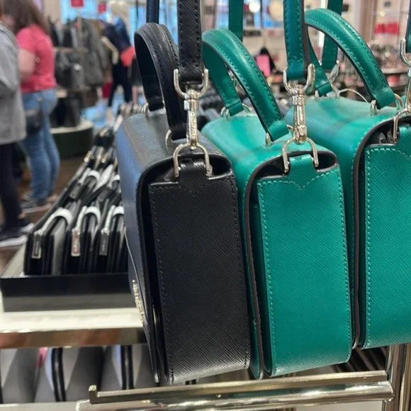 Kate Spade Staci Square Crossbody Saffiano Leather Black - Picture 5 of 16